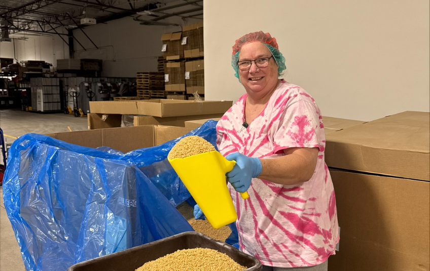 Fran volunteering at FMSC Tempe.